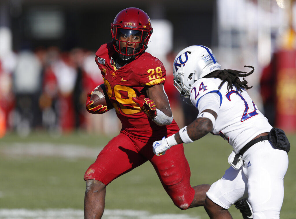 26. Miami from San Francisco (14/1) — Breece Hall, RB, Iowa State